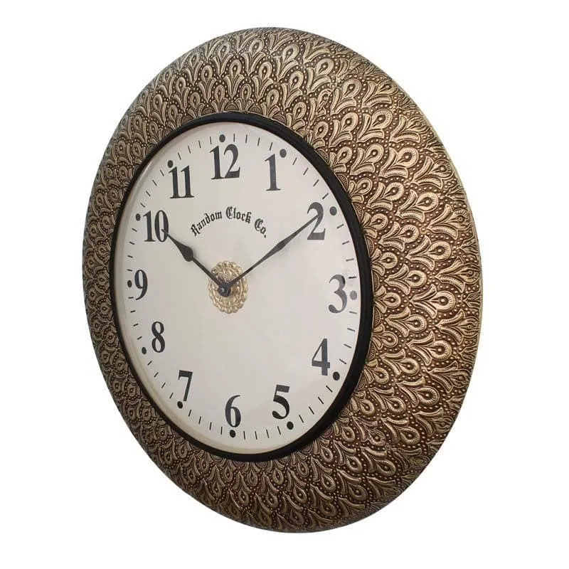 Vintage Brass Wall Clock