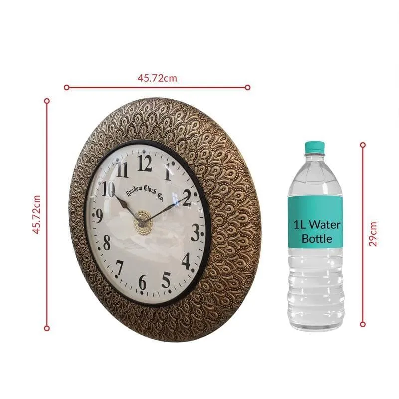 Vintage Brass Wall Clock