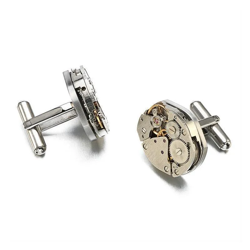 Vintage Mechanical Watch Movement Cufflinks