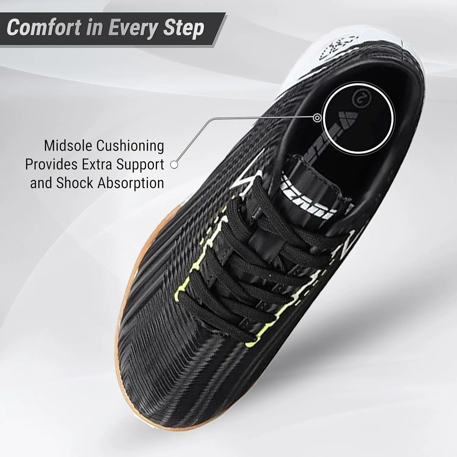 Vizari Tesoro Indoor Soccer Shoes for Teen & Adult | Lightweight and Durable Men's & Women's Futsal Shoes for Superior Performance | Adult Indoor Football Cleats with Non-Marking Rubber Outsole