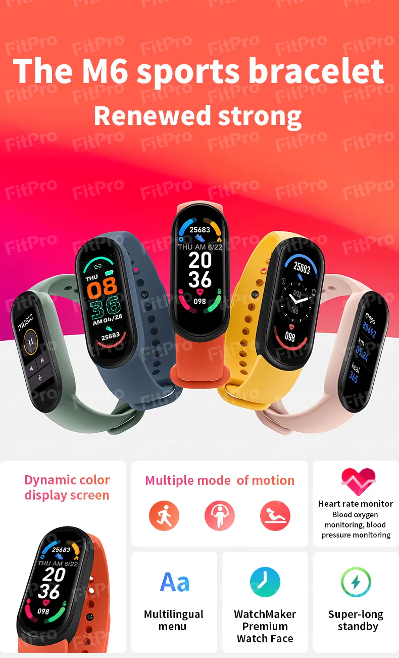 VM6 Smart Band Watch