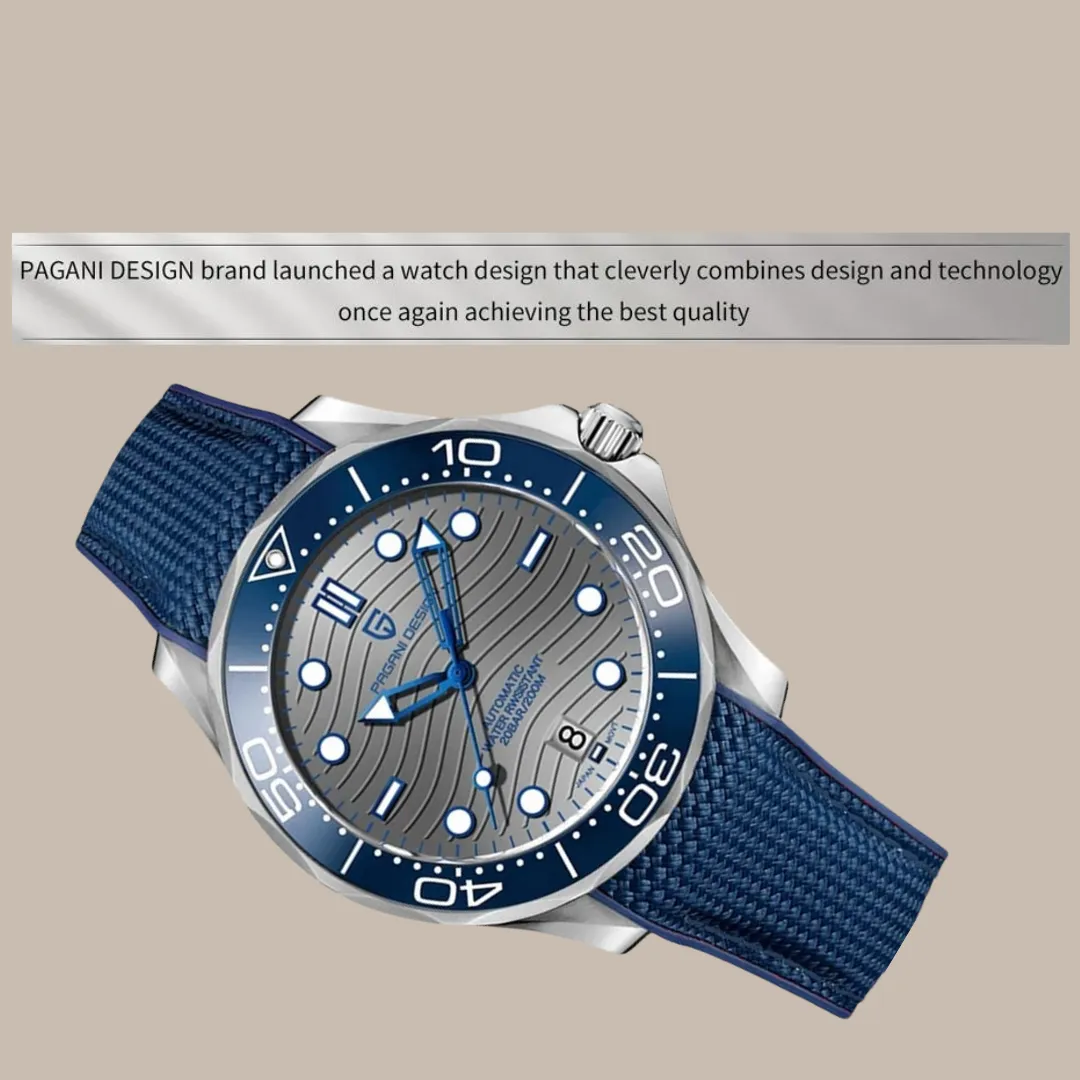 Waterproof Crystal Sapphire Dial Watch for Men