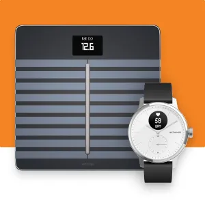 Withings Scanwatch (White 42mm)   Withings Body Cardio (Black)