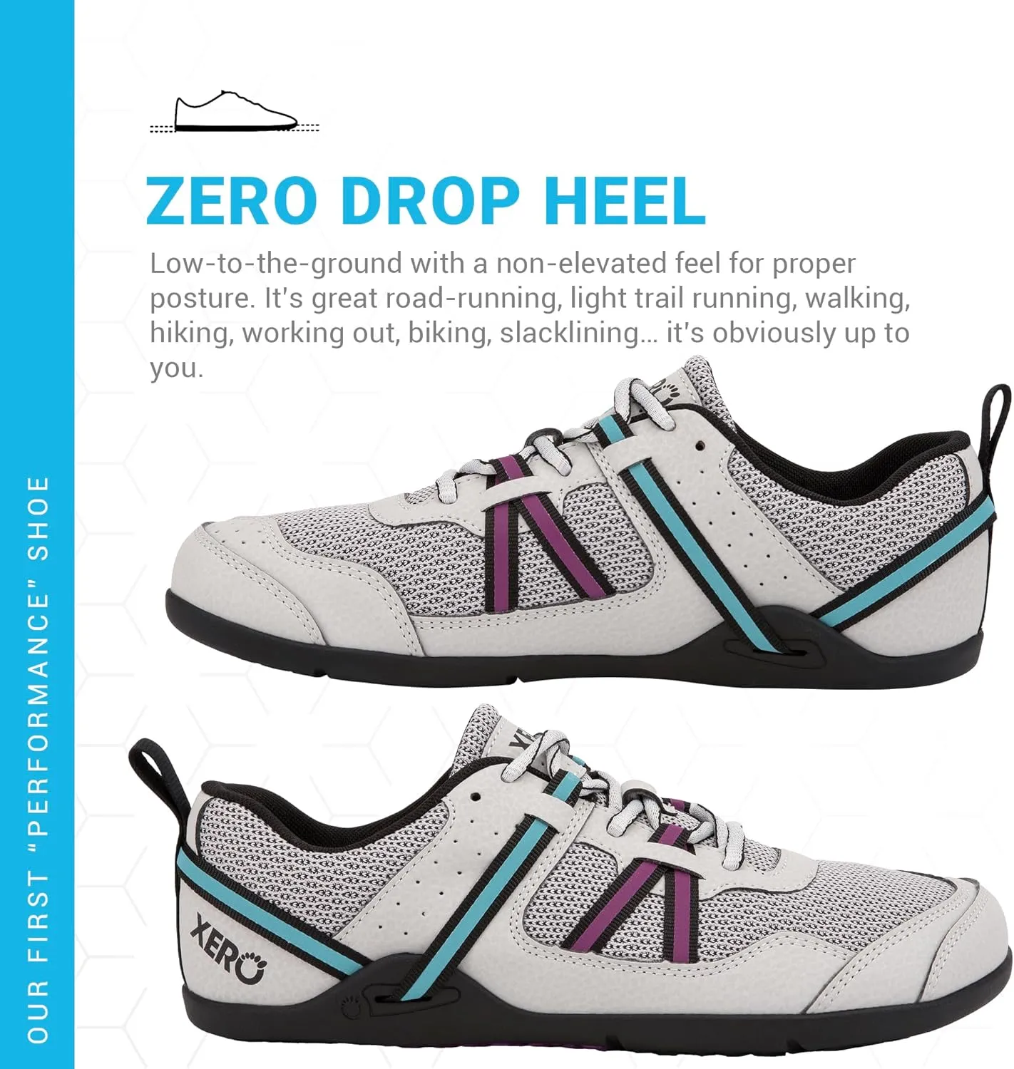 Xero Shoes Womens Prio Barefoot Athletic Sneaker