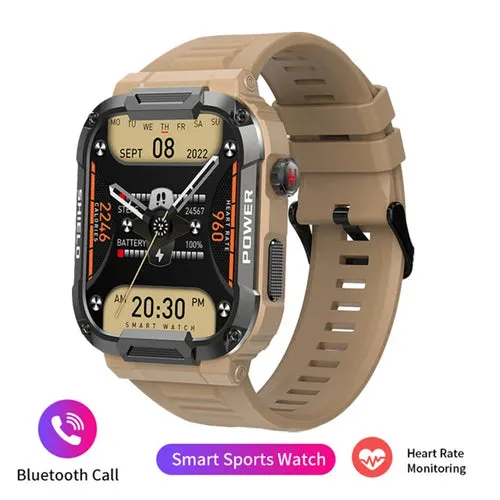XIAOMI 2024 Rugged Military Smart Watch Men For Android IOS Ftiness