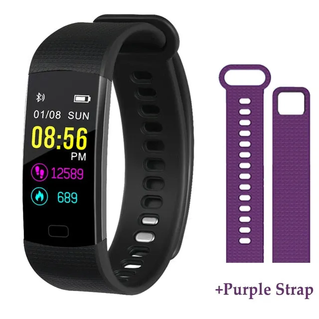 Y5 Bluetooth Smart Bracelet Heart Rate activity fitness tracker Blood Pressure Sport Band Electronic Wristband For Women Men