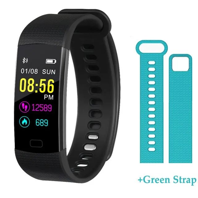 Y5 Bluetooth Smart Bracelet Heart Rate activity fitness tracker Blood Pressure Sport Band Electronic Wristband For Women Men
